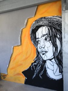 Embla, fresque réalisée à Roubaix pour Dép'art urbain