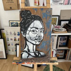 Sans nom (portrait femme laine)