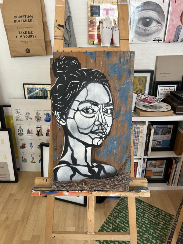 Sans nom (portrait femme laine)